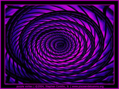 Purple Vortex, by Stephen Conklin, Jr. - www.pisceandelusions.org