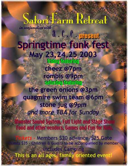 springtime funk festival flyer
