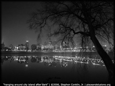 "hanging around city island after dark" | ©2006, Stephen Conklin, Jr. | www.pisceandelusions.org