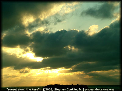 "sunset along the keys" | &copy;2005, Stephen Conklin, Jr. | www.pisceandelusions.org