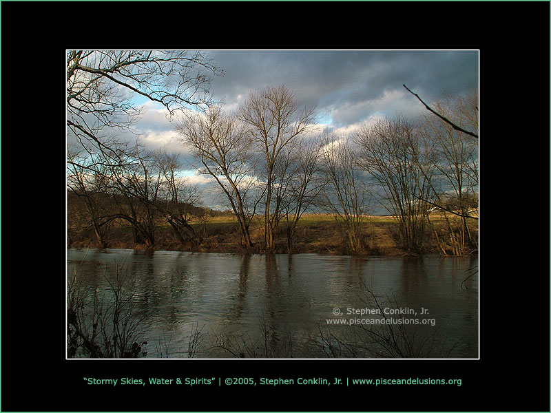 Stormy Skies, Water & Spirits, by Stephen Conklin, Jr. - www.pisceandelusions.org