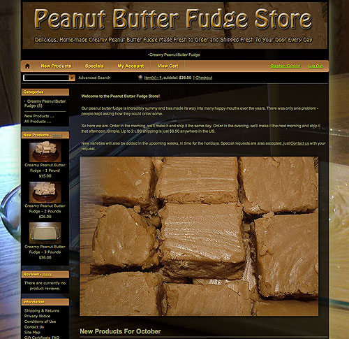 Peanut Butter Fudge Store - https://www.peanutbutterfudgestore.com
