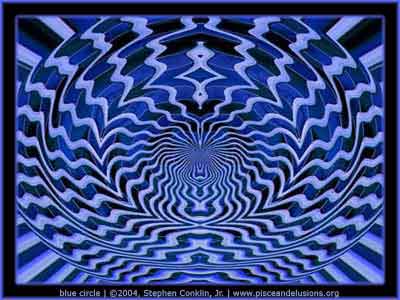 Blue Circle, by Stephen Conklin, Jr. - www.pisceandelusions.org