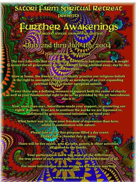 further awakenings festival flyer