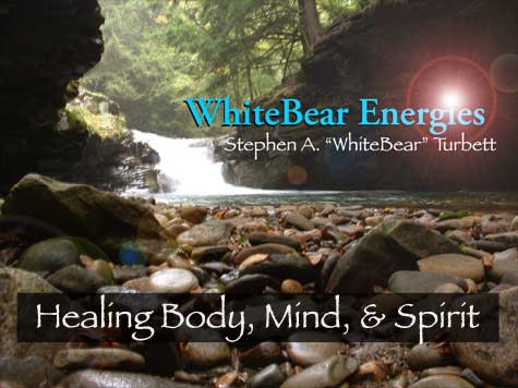 WhiteBear Energies - Professional Massage Sign - Healing Mind, Body and Spirit