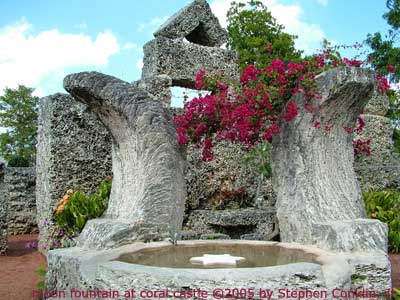 Moon Fountain at Coral Castle