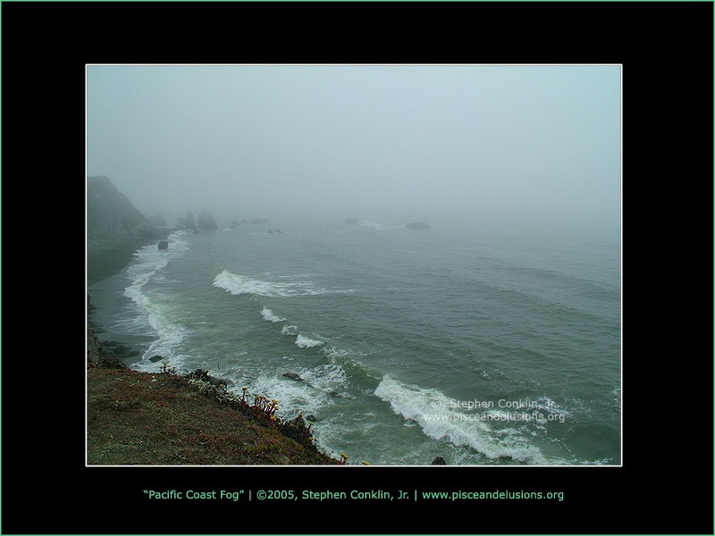 Pacific Coast Fog, by Stephen Conklin, Jr. - pisceandelusions.org