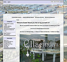 Ellacinders Jewelry, Beads, Neckaces, Lewisburg, Pennsylvania